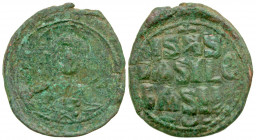 Anonymous (attributed to Constantine X). Ca. 1059-1067. AE follis (30.68 mm, 7.79 g, 1 h). Anonymous, class E. Constantinople mint, struck ca. 1060-10...