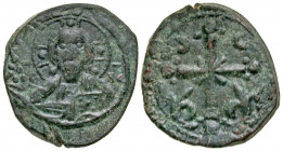 Nicephorus III Botaniates. 1078-1081. AE follis (25.6 mm, 6.20 g, 6 h). Anonymous Class I follis. Constantinople mint, Struck ca. 1080-1085. Nimbate b...