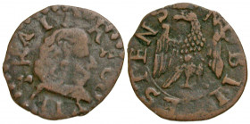 Italian States, Modena. Francesco I d'Este. 1629-1658. BI sesino (16.4 mm, .64 g, 6 h). FRA I M R E C D VIII, bust of Francesco I d'Este right / NOBIL...