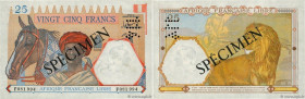 Country : FRENCH EQUATORIAL AFRICA 
Face Value : 25 Francs Spécimen 
Date : (1941) 
Period/Province/Bank : Afrique Française Libre 
Department : Congo...
