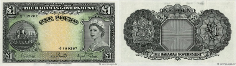Country : BAHAMAS 
Face Value : 1 Pound  
Date : (1953) 
Period/Province/Bank : ...
