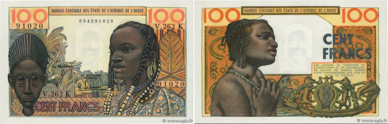 Country : WEST AFRICAN STATES 
Face Value : 100 Francs  
Date : (1965) 
Period/P...