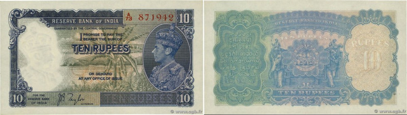 Country : INDIA 
Face Value : 10 Rupees  
Date : (1937) 
Period/Province/Bank : ...