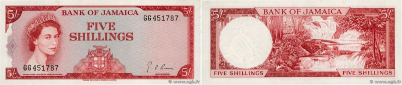 Country : JAMAICA 
Face Value : 5 Shillings  
Date : (1964) 
Period/Province/Ban...