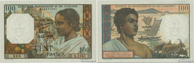 Country : MADAGASCAR 
Face Value : 100 Francs  
Date : (1950) 
Period/Province/B...