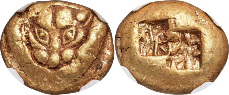 IONIA. Uncertain mint. Ca. 600-550 BC. EL third-stater or trite (13mm, 4.71 gm)....