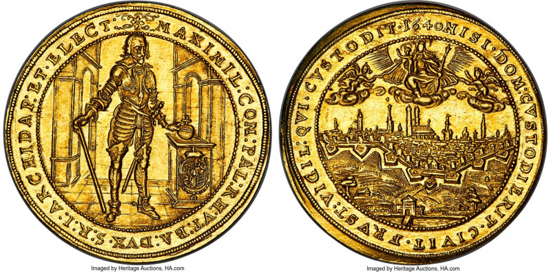 Bavaria. Maximilian I gold 5 Ducat 1640 MS63 NGC, Munich mint, KM268, Fr-196, Wi...