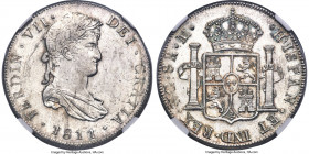 Ferdinand VII 8 Reales 1811 NG-M MS63 NGC, Nueva Guatemala mint, KM69, WR-Unl., Elizondo-72, Cay-15835, Cal-1224. A piece that perfectly embodies how ...