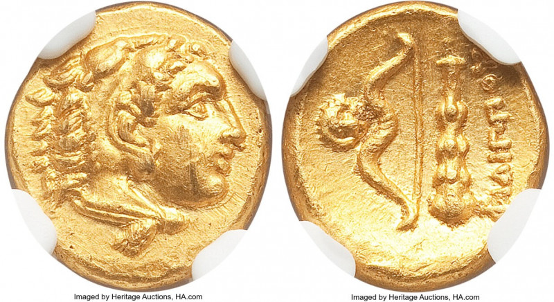 MACEDONIAN KINGDOM. Philip II (359-336 BC). AV quarter-stater (11mm, 2.12 gm, 9h...