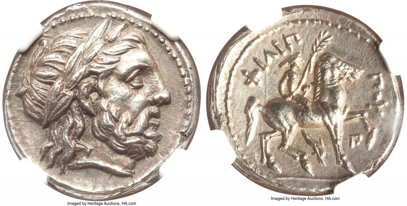 MACEDONIAN KINGDOM. Philip II (359-336 BC). AR tetradrachm (25mm, 14.27 gm, 9h)....