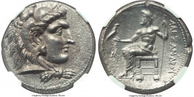 MACEDONIAN KINGDOM. Alexander III the Great (336-323 BC). AR tetradrachm (26mm, 16.77 gm, 12h). NGC Choice AU 5/5 - 3/5. Late lifetime-early posthumou...