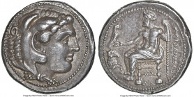 MACEDONIAN KINGDOM. Alexander III the Great (336-323 BC). AR tetradrachm (25mm, 17.18 gm, 10h). NGC Choice XF 5/5 - 5/5. Lifetime or early posthumous ...