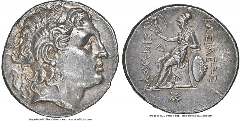 THRACIAN KINGDOM. Lysimachus (305-281 BC). AR tetradrachm (30mm, 17.24 gm, 1h). ...