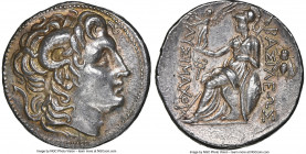 THRACIAN KINGDOM. Lysimachus (305-281 BC). AR tetradrachm (30mm, 17.32 gm, 3h). NGC Choice AU 5/5 - 4/5, light mark. Lifetime issue of Amphipolis, 288...