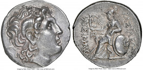 THRACIAN KINGDOM. Lysimachus (305-281 BC). AR tetradrachm (29mm, 16.93 gm, 12h). NGC Choice XF 5/5 - 4/5. Lifetime issue of Parium, 287/6-282/1 BC. Di...