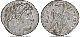 PHOENICIA. Tyre. Ca. 126/5 BC-AD 65/6. AR shekel (30mm, 14.22 gm, 12h). NGC AU 5/5 - 4/5. Dated Civic Year 35 (92/1 BC). Laureate head of Melqart righ...