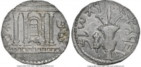 JUDAEA. Bar Kokhba Revolt (AD 132-135). AR sela (25mm, 14.09 gm, 1h). NGC Choice AU 3/5 - 5/5. Undated issue of Year 3 (AD 134/5). Simon (Paleo-Hebrew...