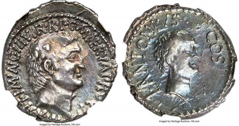 Marc Antony, as Triumvir (43-30 BC), with M. Cocceius Nerva, as Quaestor Pro Pra...