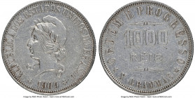 Republic silver 1000 Reis 1909 AU Details (Reverse Spot Removed) NGC, Rio de Janeiro mint, cf. KM507, LMB-694, Bentes-626.10. "REIZ" variety. One of t...