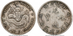Kiangnan. Kuang-hsü Dollar CD 1898 VF Details (Chopmark) NGC, Nanking mint, KM-Y145a.2, L&M-217. With eyeball variety. A popular type, presenting stee...