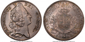 Frederick V Krone 1748 MS64+ NGC, KM572, Hede-31A. A well-kept example displaying a touch of hairline friction throughout alongside a hint of glossy r...