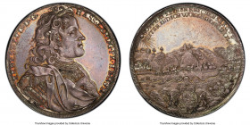 Hesse-Darmstadt. Ernst Ludwig "Mining" Taler 1714-BIB MS62 PCGS, Darmstadt mint, KM125, Dav-2315. An issue struck to commemorate the copper yielded fr...
