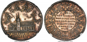 Regensburg. Free City silver "Church of the Trinity" Medal 1627 MS62 NGC, Jenke-219, Plato-24. 40mm. Struck for the inauguration of the Trinity Church...
