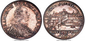 Regensburg. Free City "City View" Taler 1756-ICB MS61 NGC, KM372, Dav-2618. Rarely encountered finer than AU designations, and in many instances limit...