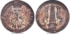 Saxe-Weimar. Wilhelm IV Taler 1662 AU58 NGC, KM84.1, Dav-7550. An aesthetically intriguing and highly collectible one-year type, struck to commemorate...