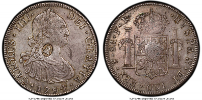 George III Counterstamped Bank Dollar of 5 Shillings ND (1797) AU55 PCGS, KM626,...