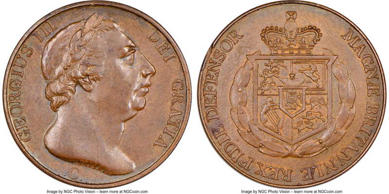 George III copper Pattern Guinea ND (1816) MS62 Brown NGC, cf. W&R-182 (R7; list...