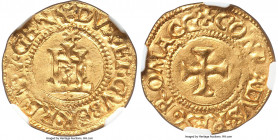 Genoa. Biennial Doges gold Scudo d'Oro ND (1541-1555) MS63 NGC, Fr-412. 3.33gm. A well-centered specimen resulting in nearly full legends struck upon ...