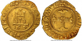 Genoa. Biennial Doges gold 2 Doppie (Quadrupla) 1614-MC MS63 NGC, Genoa mint, 2nd Phase of 1541-1637, KM28 (date unlisted in SCWC), MIR-203/13. A scar...