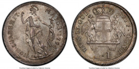Genoa. Republic Lira 1794 MS65 PCGS, KM211a. Essentially fully struck, just slightly high-of-center, the surfaces gently speckled, pointing to a strik...