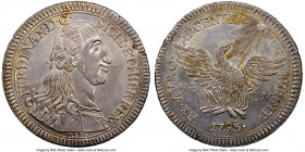 Sicily. Ferdinando III Oncia (30 Tari) 1793 Nd-OV MS63 NGC, Palermo mint, KM227, Dav-1422. 68.17gm. Nicola d'Orgemont Vigevi as mintmaster. Obv. Armor...
