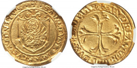 Venice. Andrea Gritti gold Scudo d'Oro ND (1523-1539) MS63 NGC, Fr-1448, Paolucci-3. Exhibiting a crisp strike and sunny golden surfaces that bear gli...