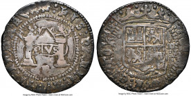 Charles & Johanna "Early Series" Real ND (1536-1538) R-M/M VF30 NGC, Mexico City mint, KM0007, Cal-60, Nesmith-3b var. (obverse legend ends IOhA). 3.3...