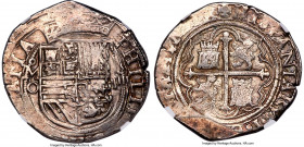 Philip II Cob 4 Reales ND (1556-1598) Mo-O MS63 NGC, Mexico City mint, Cal-357. 13.94gm. A highly entrancing example of a Mexico-minted 4 Reales, boas...