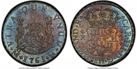 Charles III 2 Reales 1761 Mo-M MS65 PCGS, Mexico City mint, KM87, Cal-643. Pristine example, at the peak of NGC and PCGS census, with none finer. An e...