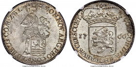 Zeeland. Provincial Ducaton (Silver Rider) 1766 MS65+ NGC, KM57.2, Dav-1836. A beautifully toned gem, presenting velveteen lustrous fields and razor-s...