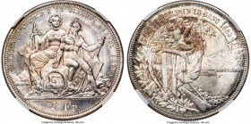 Confederation "Lugano Shooting Festival" 5 Francs 1883 MS67 NGC, Bern mint, KM-XS16, Richter-1373. Mintage: 30,000. Simply stunning, and of premium ge...