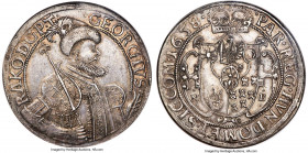 George II Rakoczi Taler 1658-NB MS62 NGC, Nagybanya mint, KM-B287, Dav-4752. Appealing for the type and preserving fully uncirculated details expresse...