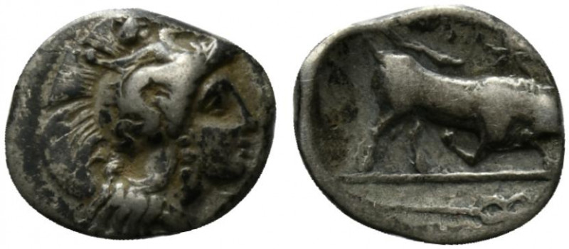 Southern, Lucania, Thourioi, c. 300-280 BC. AR Triobol (12mm, 1.18g, 12h). Head ...