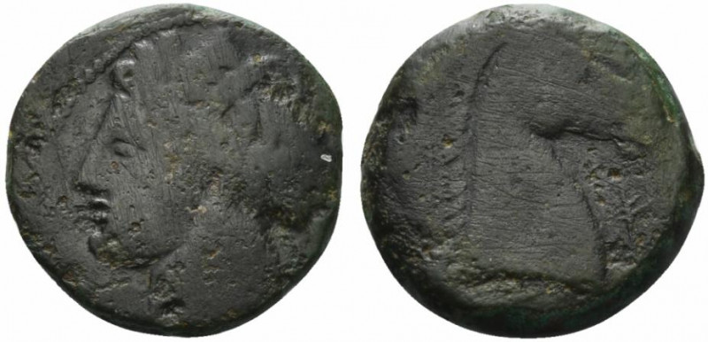 Carthaginian Domain, Sardinia, c. 264-241 BC. Æ Dishekel (25mm, 11.48g, 6h). Wre...