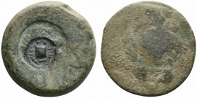 Sicily, Akragas, c. 415-406 BC. Æ Hemilitron (26mm, 15.25g). [Eagle standing r. on fish or hare] / [Crab; six pellets around]; c/m: crab. CNS I, 99 CM...