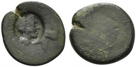 Sicily, Akragas, c. 425/0-410/06 BC. Æ Tetras (23mm, 8.31g). [Eagle standing r.] / [Crab]; c/m: head of Herakles r., wearing lion skin, within incuse ...