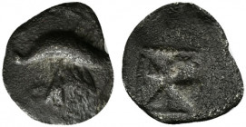 Sicily, Himera, c. 530-483/2 BC. AR Litra (12mm, 0.80g). Cock standing r. R/ Mill-sail incuse. SNG ANS 144; HGC 2, 426. Dark patina, near VF