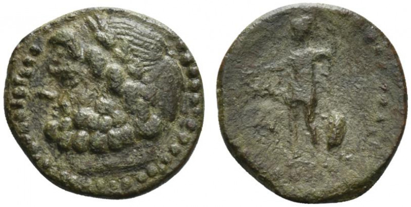 Sicily, Panormos, c. 2nd-1st century BC. Æ (21mm, 5.51g, 9h). Laureate head of Z...