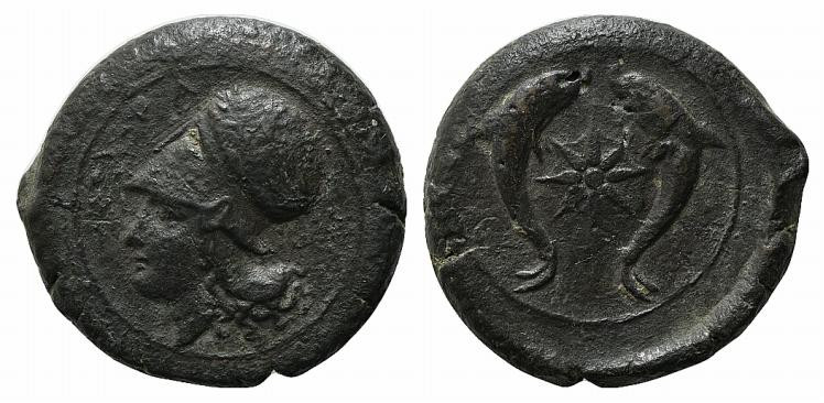 Sicily, Syracuse. Dionysios I (405-367 BC). Æ Drachm (30mm, 28.43g, 1h), c. 380 ...