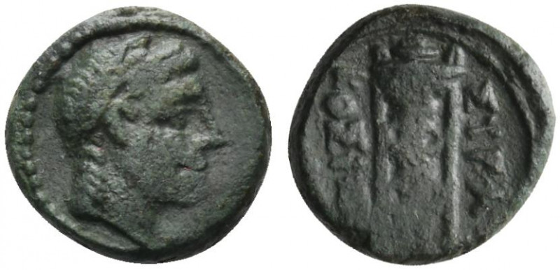 Sicily, Syracuse, c. 310-305 BC. Æ (13mm, 2.68g, 12h). Laureate head of Apollo r...